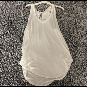 White Flowy Tank Top